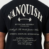 VANQUISH TSP BLACK BARBELL OVERSIZED T SHIRT