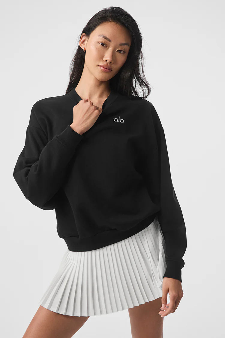 Accolade Crew Neck Pullover – Negro