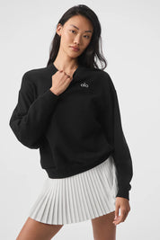 Accolade Crew Neck Pullover – Negro