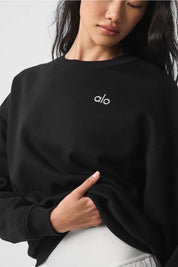 Accolade Crew Neck Pullover – Negro