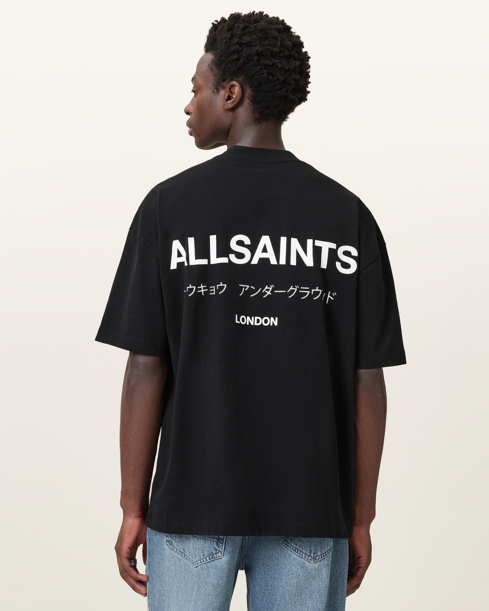 AllSaints Underground Oversized Crew Neck T-Shirt