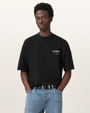 AllSaints Underground Oversized Crew Neck T-Shirt