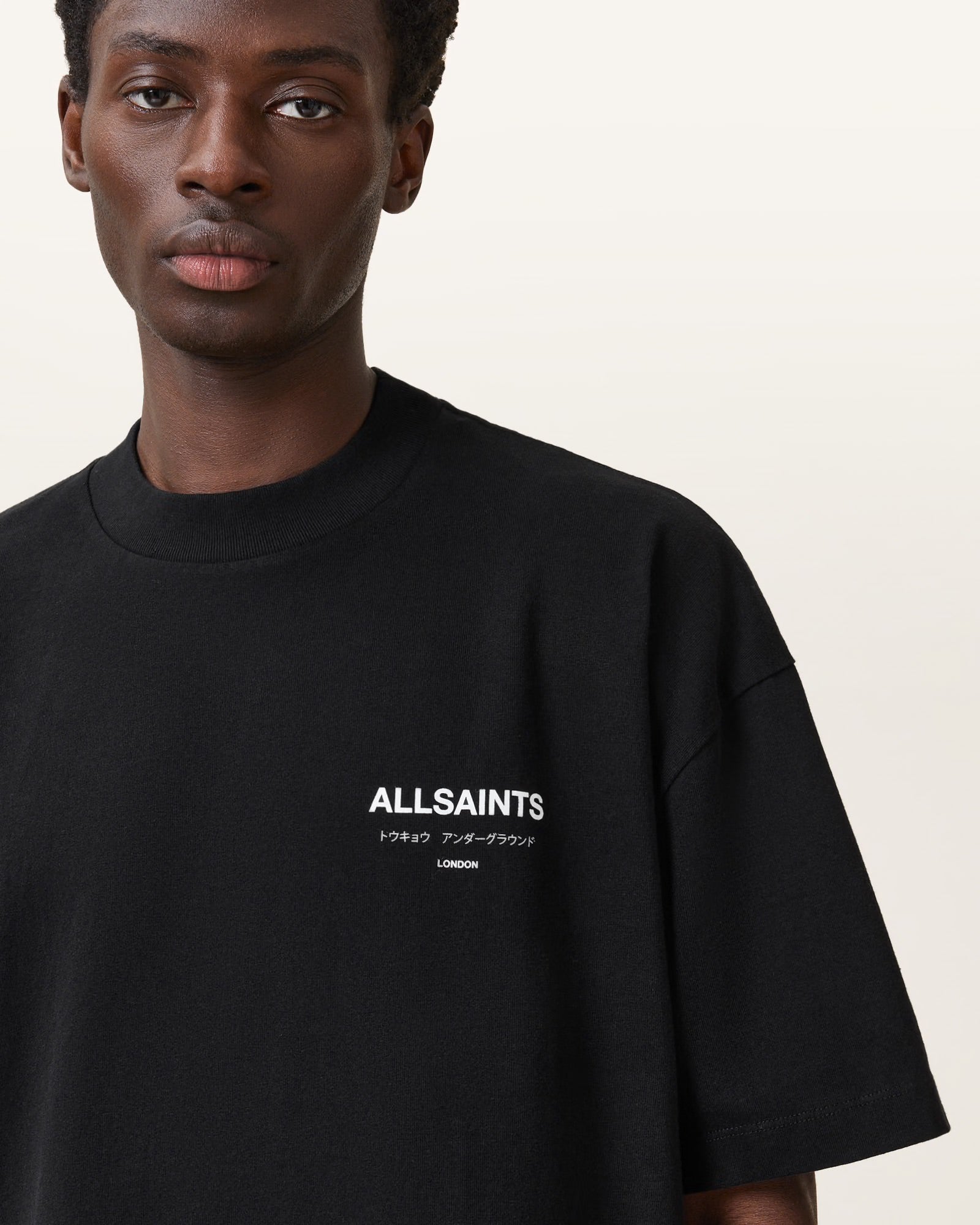 AllSaints Underground Oversized Crew Neck T-Shirt