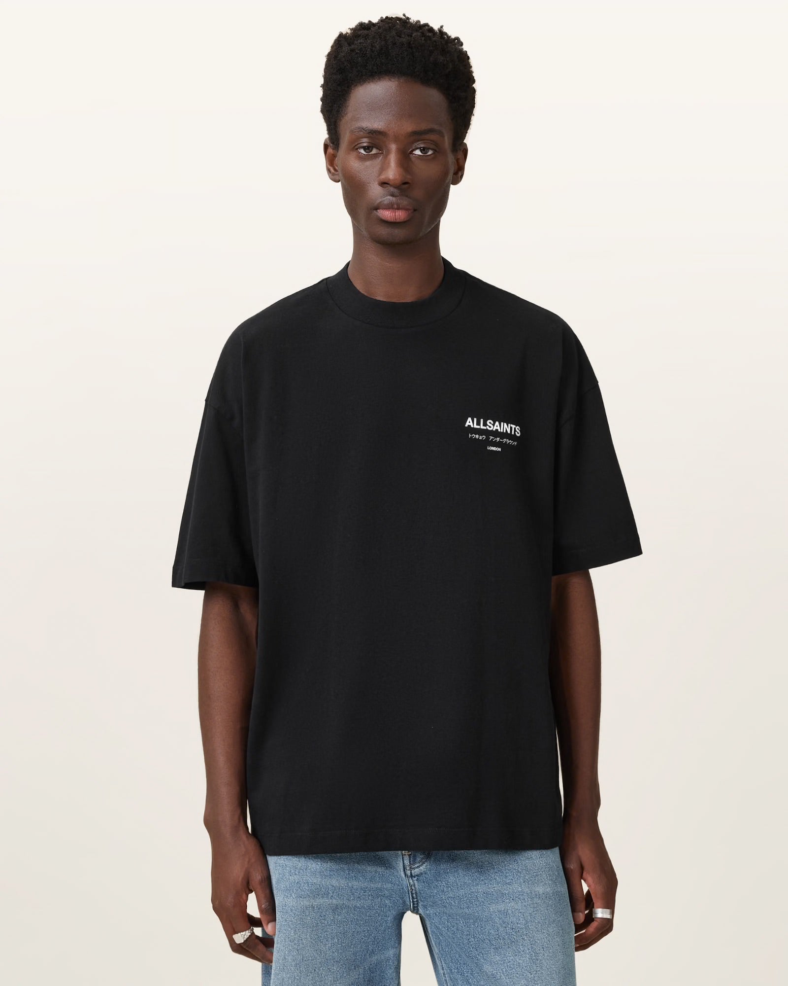 AllSaints Underground Oversized Crew Neck T-Shirt