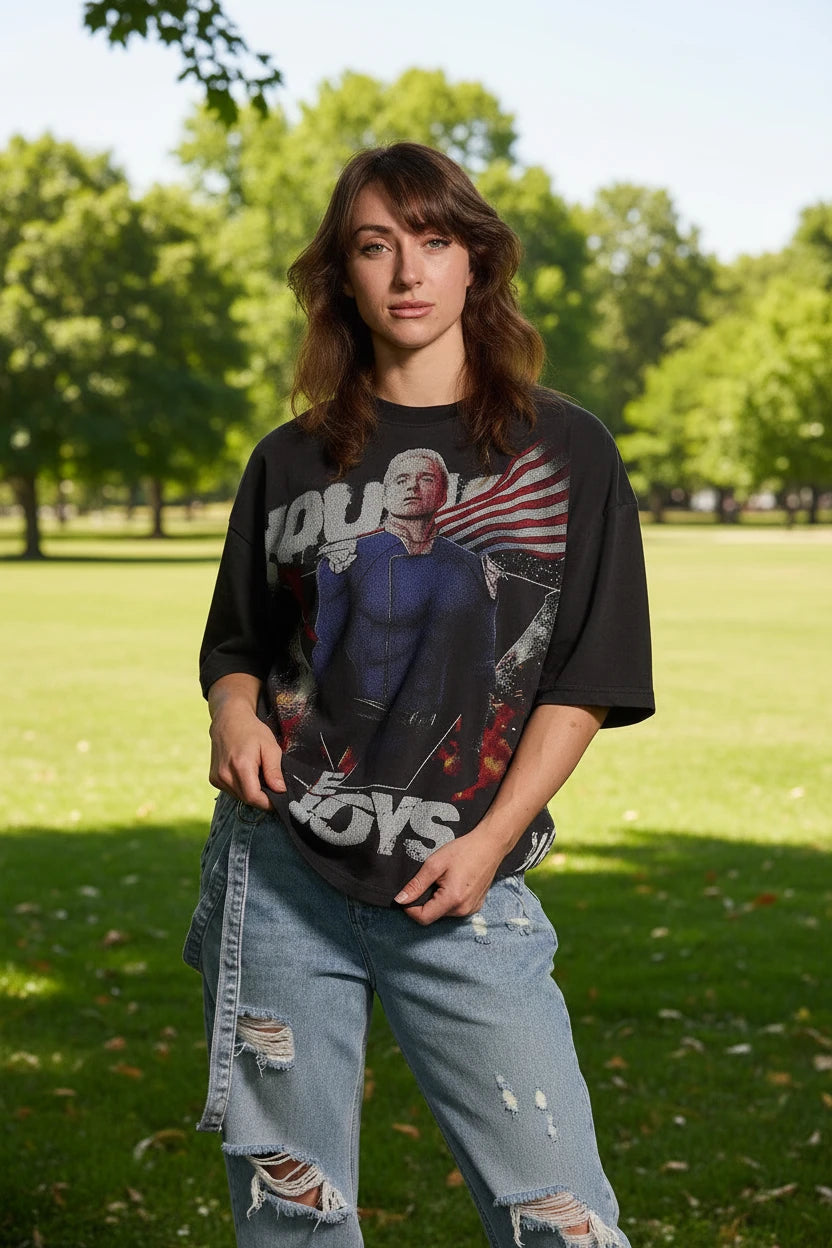 4095 - THE BOYS GRAPHIC TEES - Homelander Explosion