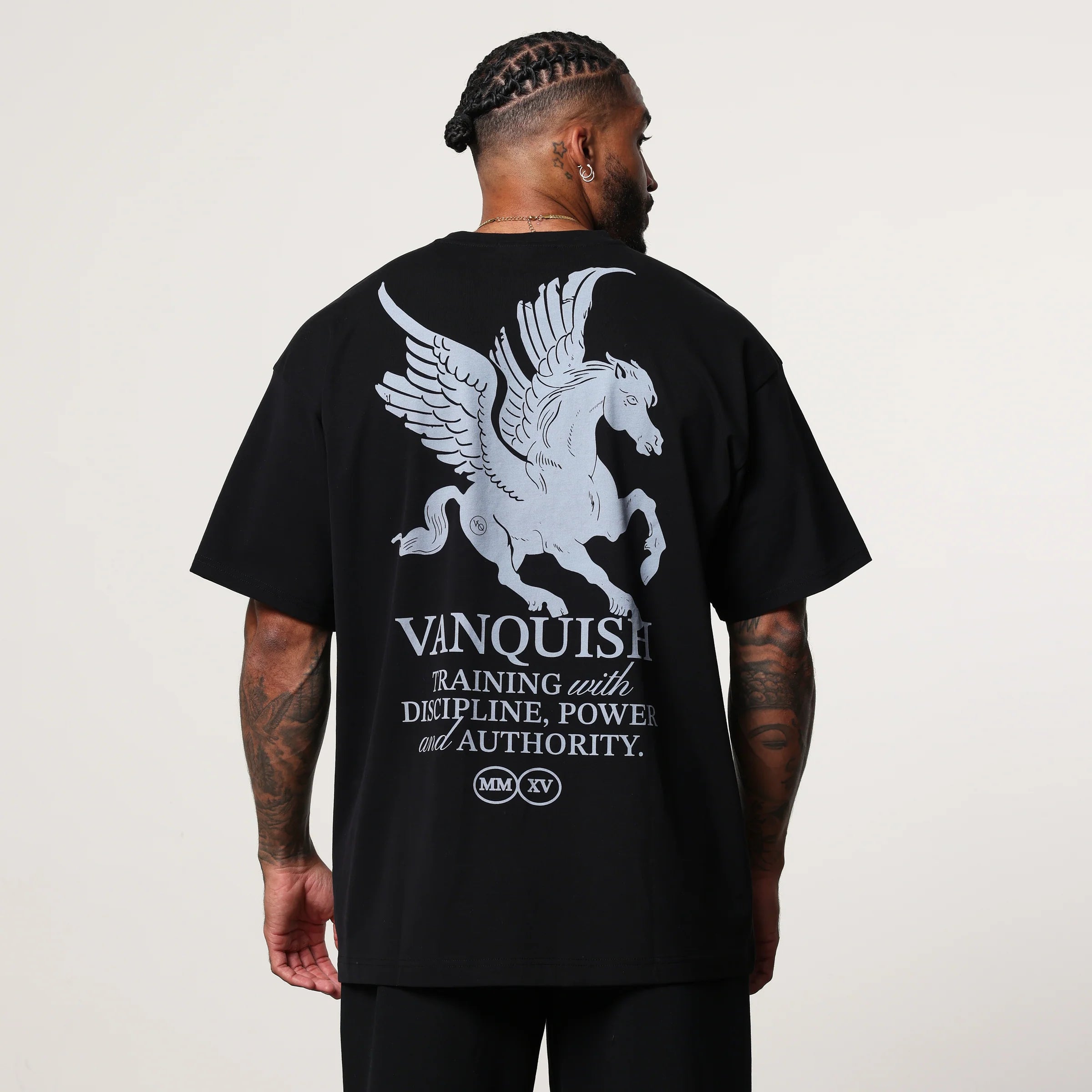 VANQUISH CAMISETA PEGASUS OVERSIZED NEGRA