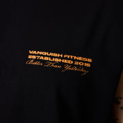 VANQUISH TSP REVOLVE SLEEVELESS BLACK T SHIRT