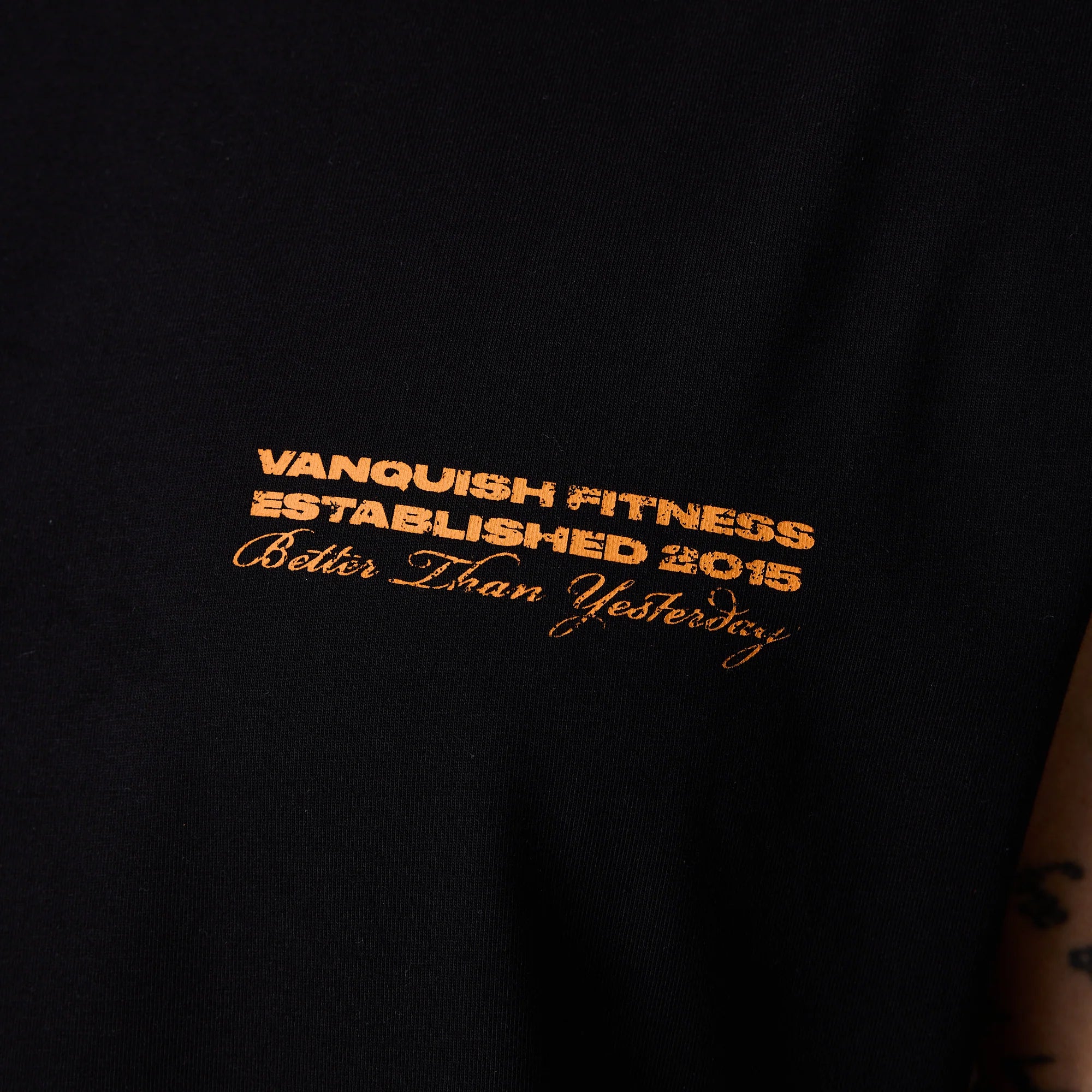 VANQUISH TSP REVOLVE SLEEVELESS BLACK T SHIRT