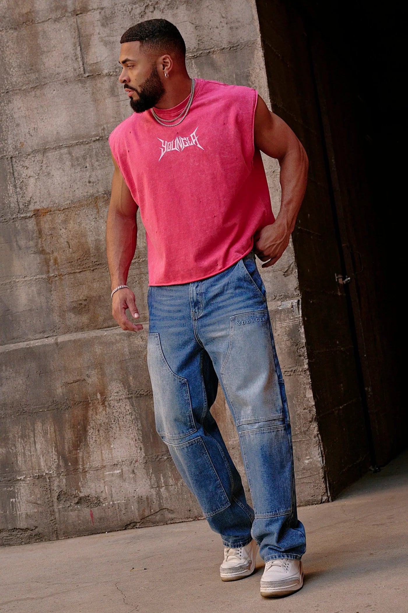 3049 - ESSENTIAL CUT-OFFS - PINK WASH