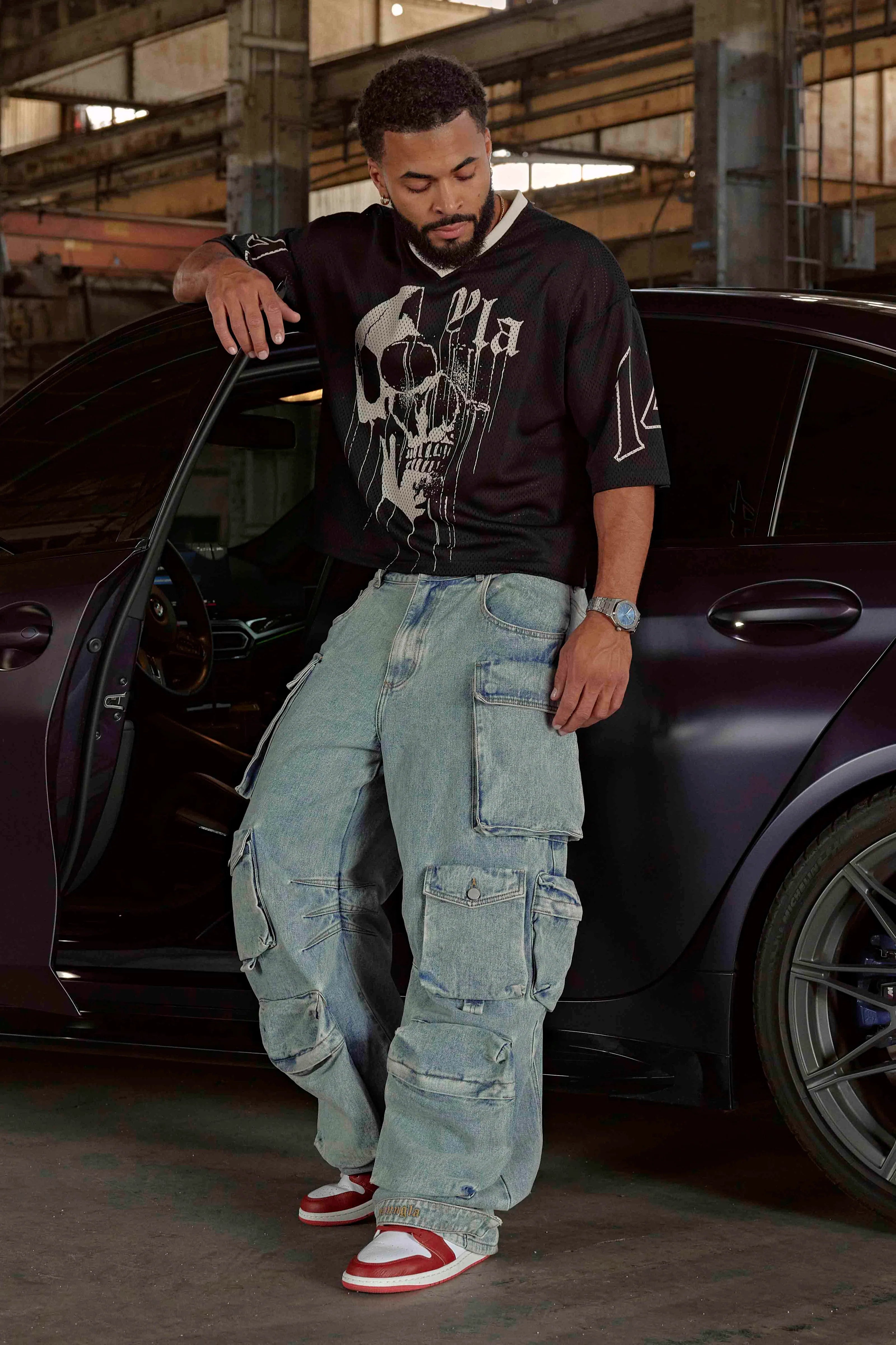 4015 - DRIPPY SKULL JERSEY - NEGRO