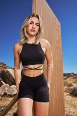 W334 - URBAN WRAP BRA - RAVEN