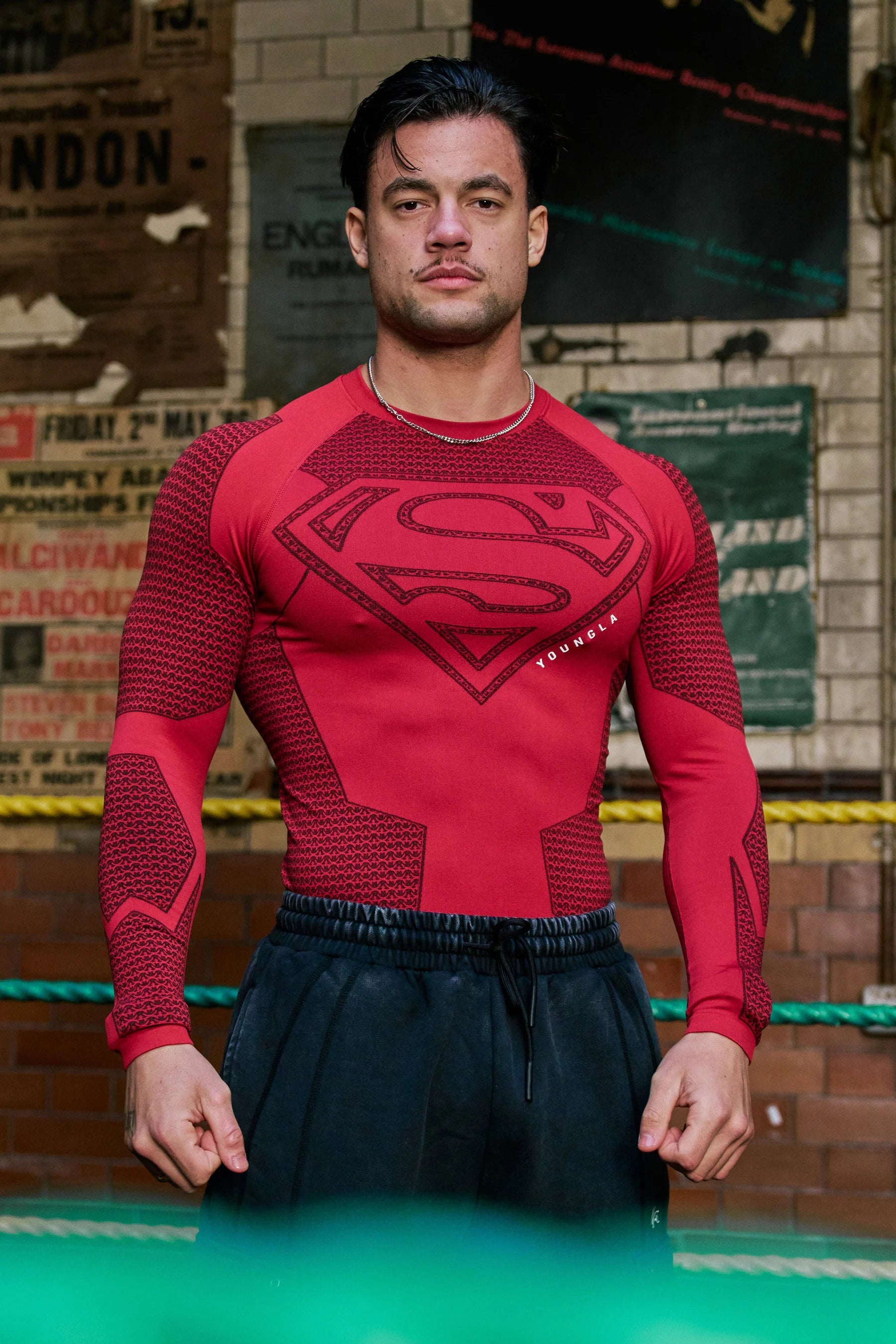 8066 - SUPERMAN COMPRESSION LONGSLEEVES