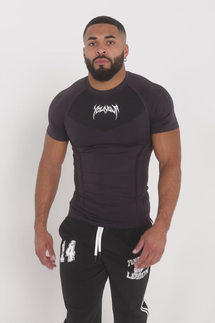 4041 - WARRIOR COMPRESSION TEES - NAVY