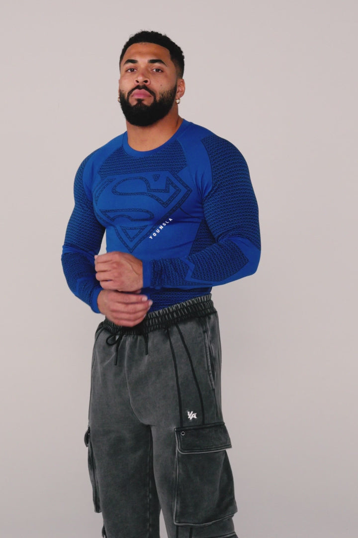 8066 - SUPERMAN COMPRESSION LONGSLEEVES