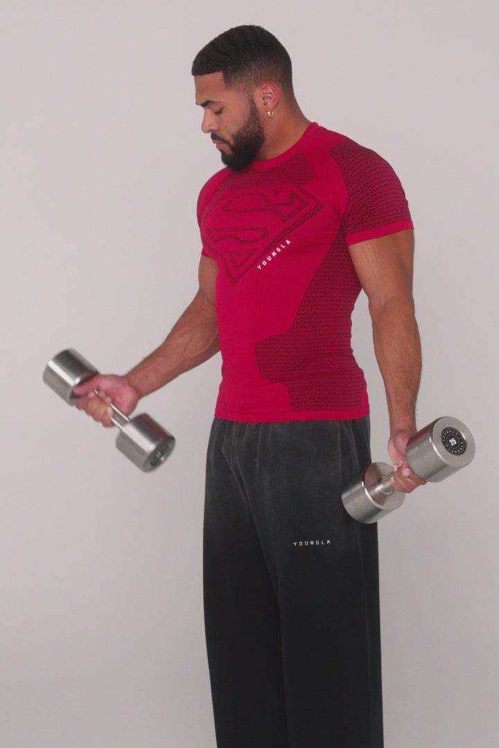 4117 - Superman Compression Tees