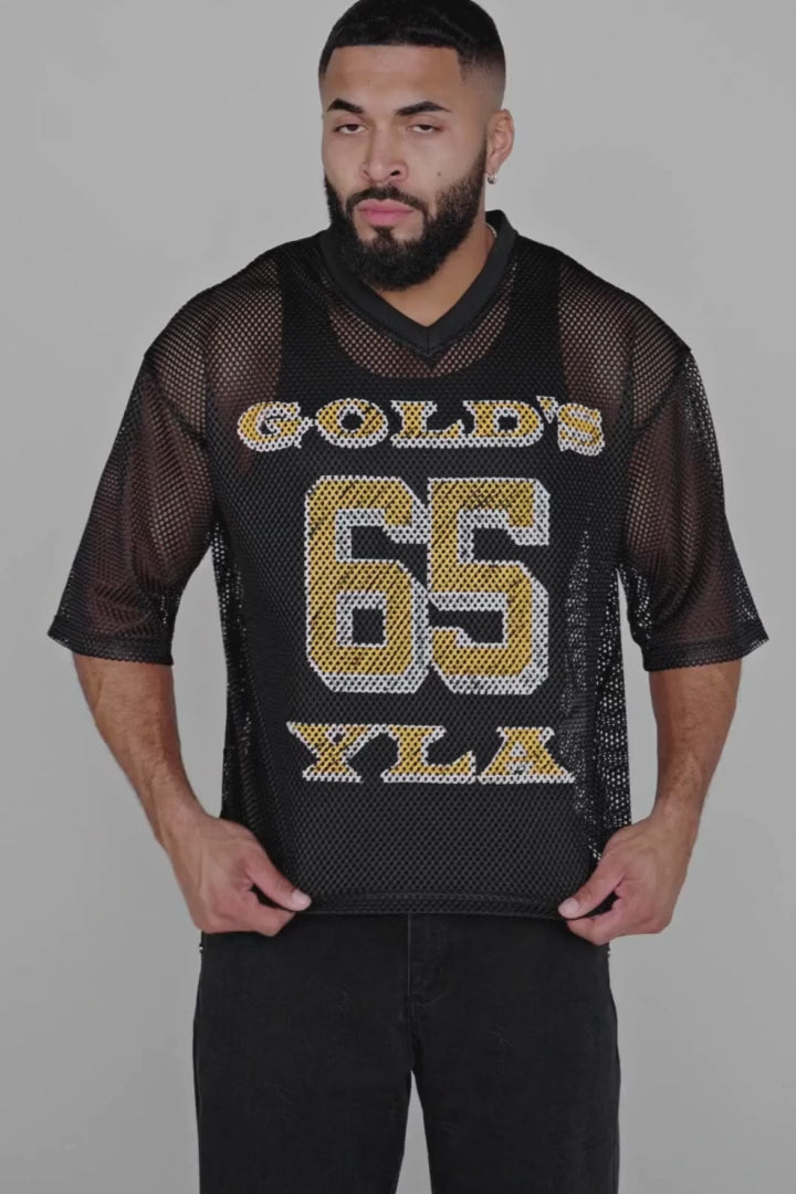 4078 - GOLDS GYM JERSEY - BLANCO