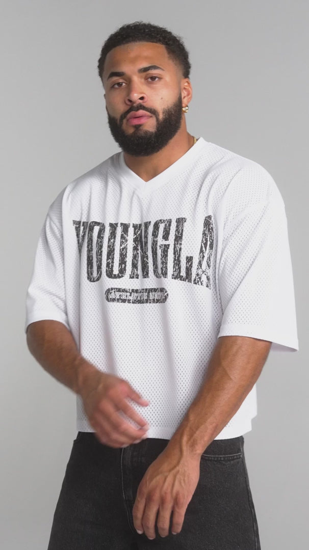 4187 - VARSITY FOOTBALL CROPPED JERSEY