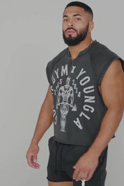 5069 - GOLDS GYM VINTAGE CUT OFFS - AMARILLO