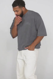 4138 - Foundation Cropped Tees - BLACK WASH